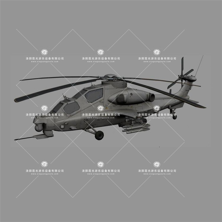 香河武装直升机3D模型